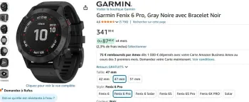 Garmin Fénix 6 Pro 2020 bike d'occasion — image 7 sur 10