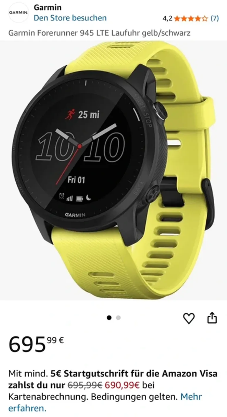 Used Garmin Forerunner 945 LTE bike — image 3 of 3