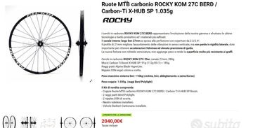 Käytetty Rocky Kom KOM 29C BERD Wheelset 2024 Wheels