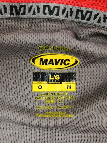Used Mavic maillot velo homme taille L -93 7448 cyclisme route respirant bike — image 3 of 6
