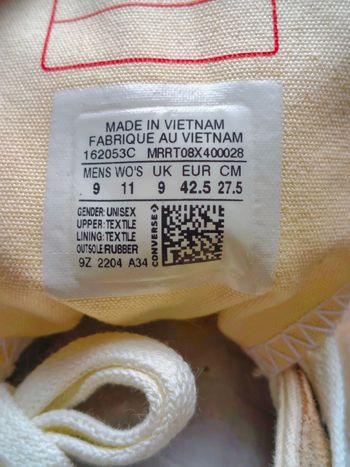 Used converse Chuck Taylor 70 HI size 42.5 Nuovo limited edition bike — image 6 of 10