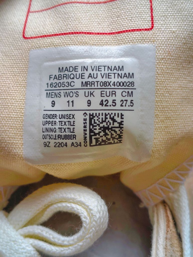 Used converse Chuck Taylor 70 HI size 42.5 Nuovo limited edition bike — image 6 of 10