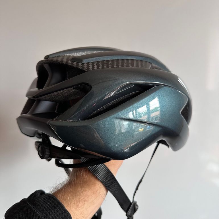 Used MET Trenta 3K Carbon MIPS Hyper Teal Helmet Size S bike — image 4 of 9