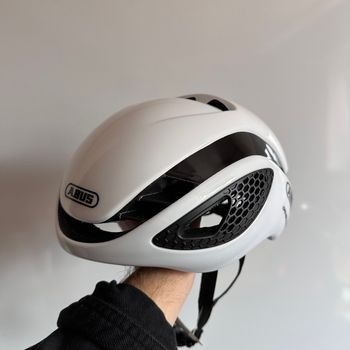 Used ABUS Gamechanger Polar White Helmet size S bike — image 6 of 11