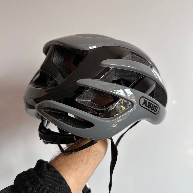 Used ABUS AirBreaker Race Grey Helmet size M bike — image 3 of 12