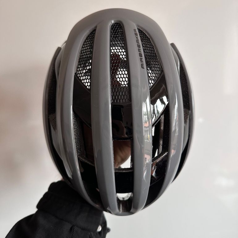 Used ABUS AirBreaker Race Grey Helmet size M bike — image 8 of 12