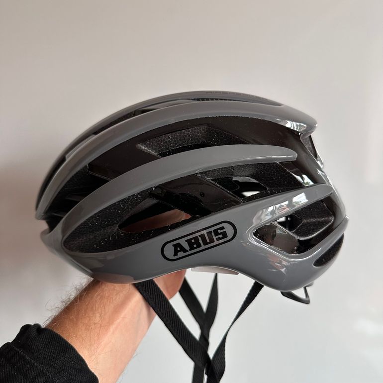 Used ABUS AirBreaker Race Grey Helmet size M bike — image 5 of 12