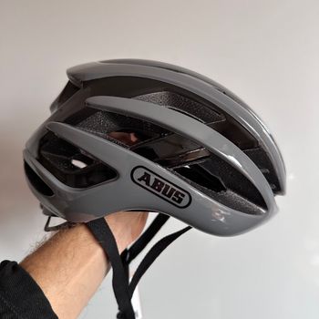 Used ABUS AirBreaker Race Grey Helmet size M bike