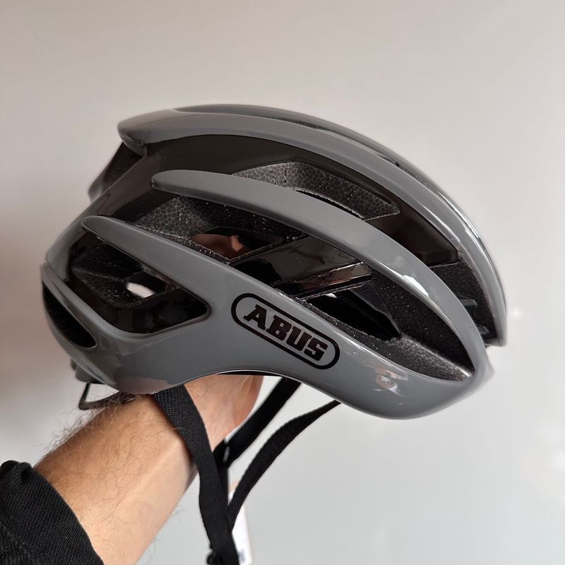 Used ABUS AirBreaker Race Grey Helmet size M Cycling Accessories