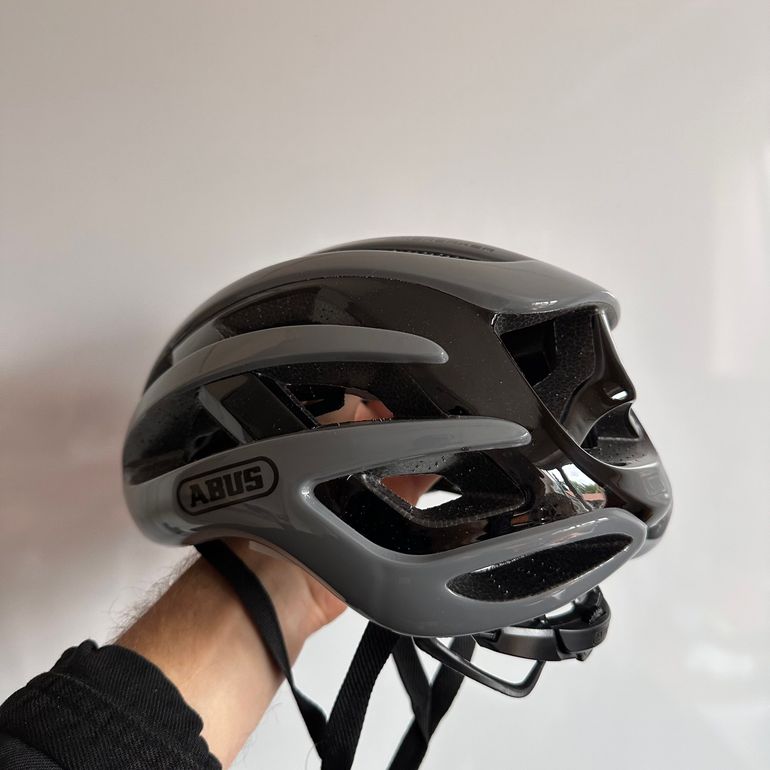 Used ABUS AirBreaker Race Grey Helmet size M bike — image 7 of 12