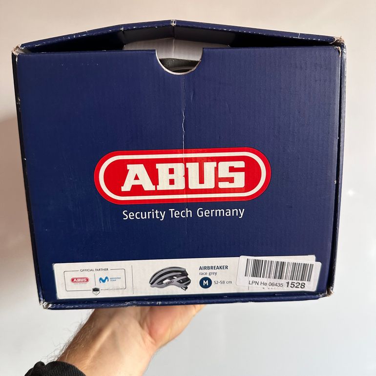 Used ABUS AirBreaker Race Grey Helmet size M bike — image 12 of 12