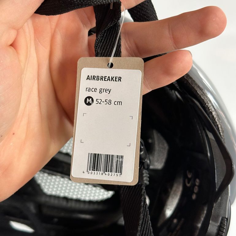 Used ABUS AirBreaker Race Grey Helmet size M bike — image 11 of 12