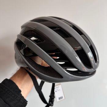 Used ABUS AirBreaker Race Grey Helmet size M bike — image 2 of 12