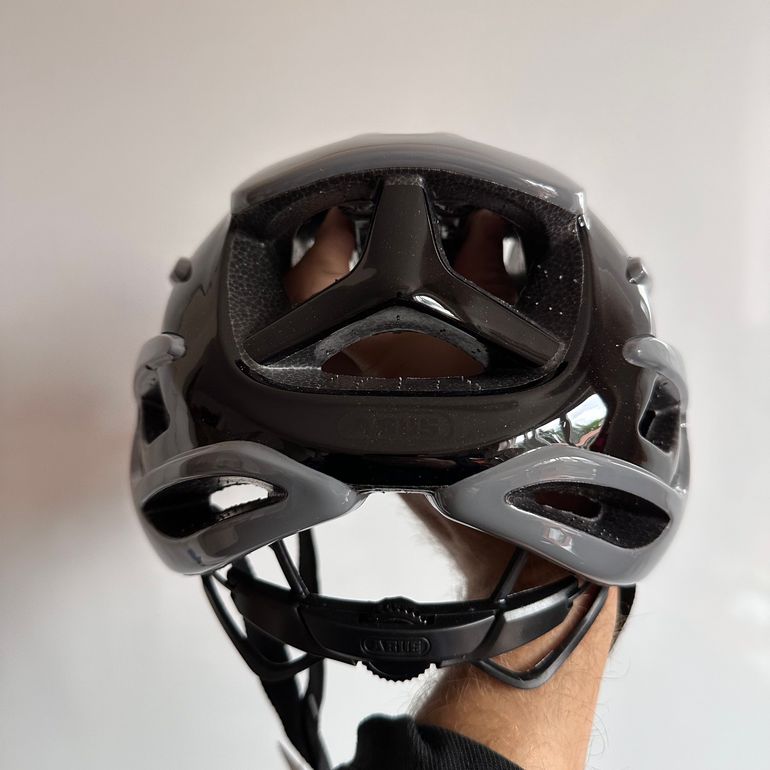 Used ABUS AirBreaker Race Grey Helmet size M bike — image 4 of 12