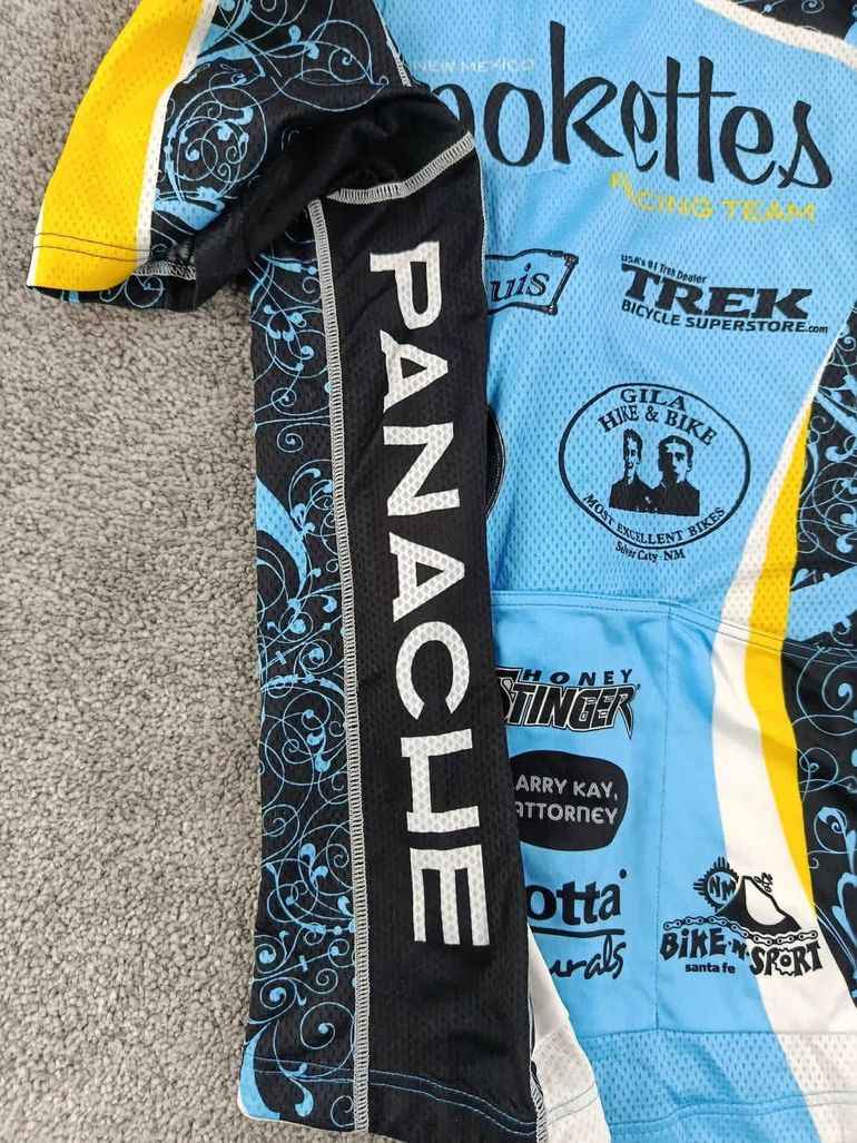 Panache maillot velo femme taille l -52 7222 cyclisme route respirant Nouveau-Mexique USA bike d'occasion — image 7 sur 9