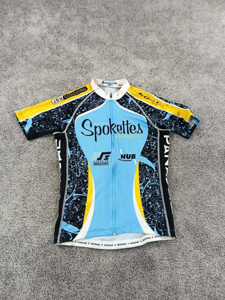 Panache maillot velo femme taille l -52 7222 cyclisme route respirant Nouveau-Mexique USA bike d'occasion — image 1 sur 9