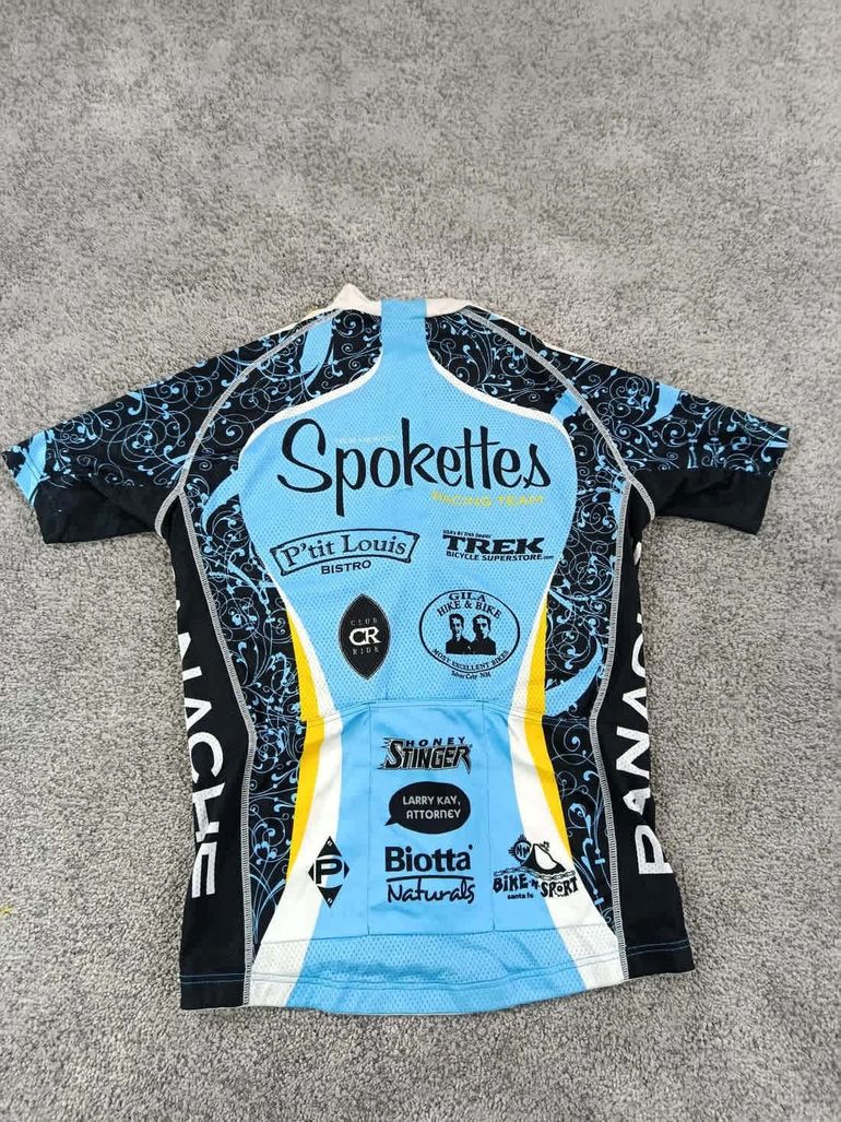 Panache maillot velo femme taille l -52 7222 cyclisme route respirant Nouveau-Mexique USA bike d'occasion — image 6 sur 9