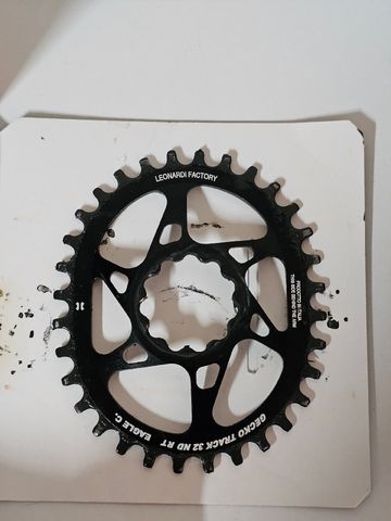 Used Leonardi Factory racing Gecko Chainring Drivetrain & Pedals