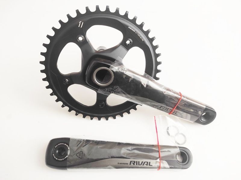 Used Sram Rival 1 GXP Chainset 1x11 Speed 42T 172.5mm Drivetrain & Pedals