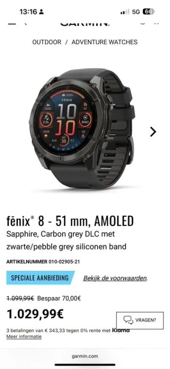 Used Premium fēnix 8 Sapphire AMOLED 51mm bike — image 2 of 2