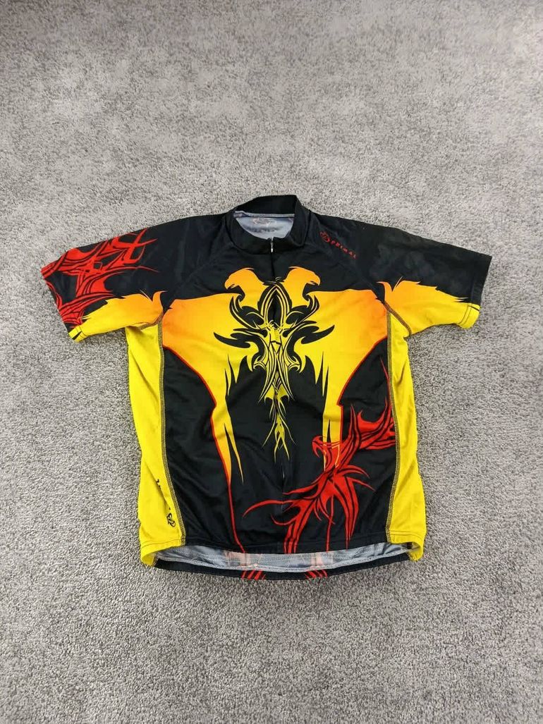 primal maillot velo homme taille L-38 6783 cyclisme route respirant tribal bike de segunda mano — imagen 1 de 6