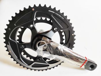 Used Sram Rival 22 GXP Chainset 2x11 Speed 50/34T 170mm bike — image 2 of 10