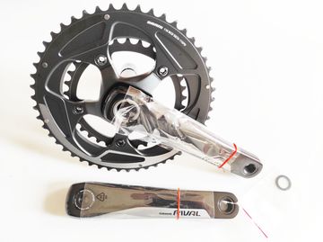 Sram Rival 22 GXP Chainset 2x11 Speed 50/34T 170mm Drivetrain & Pedals usato
