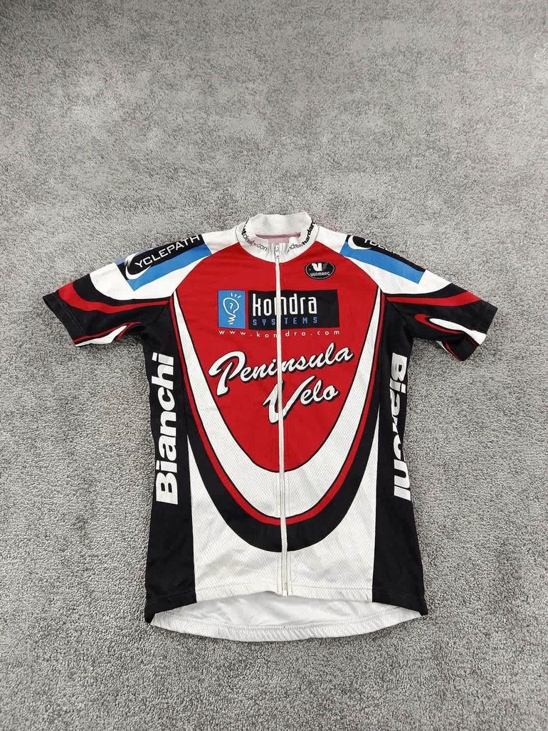 Vermarc maillot velo homme taille M-32 6702 cyclisme route respirant Bianchi bike de segunda mano — imagen 1 de 5