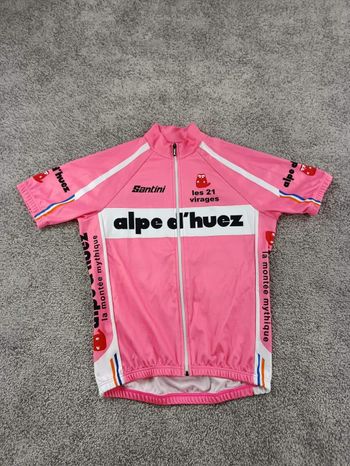 Używany Santini maillot velo homme taille xs -29 7989 cyclisme route respirant Alpe d'Huez, marque:, état: Très bon état, taille: XS, 30, 00 € bike