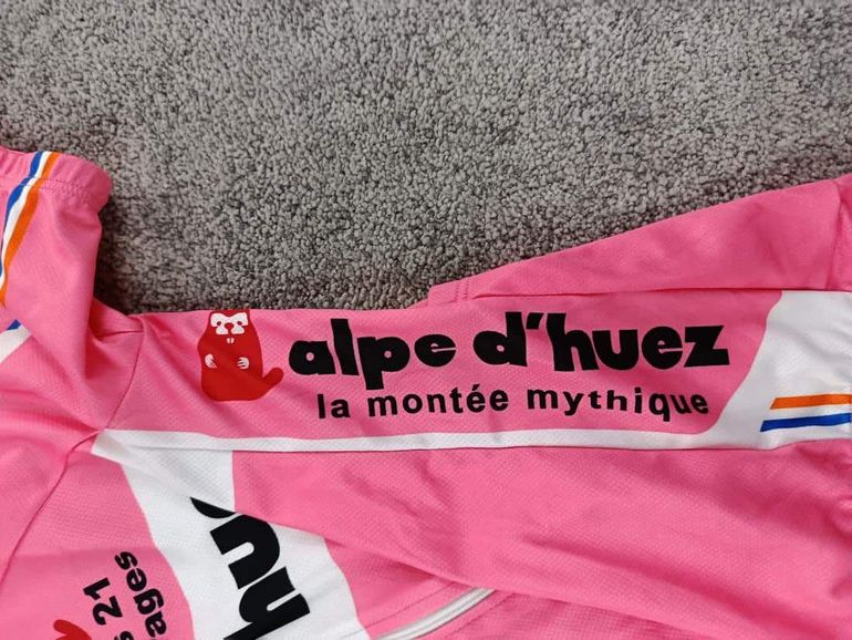 Używany Santini maillot velo homme taille xs -29 7989 cyclisme route respirant Alpe d'Huez, marque:, état: Très bon état, taille: XS, 30, 00 € bike — zdjęcie 3 z 9