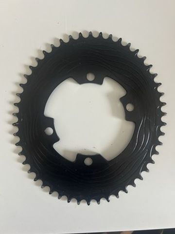 Alugear 50T oval chainring 107bcd Drivetrain & Pedals usato