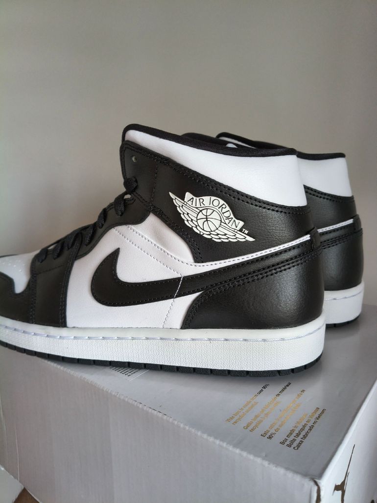 Używany Nike Jordan 1 Mid Black/White Size 42.5 Eur bike — zdjęcie 2 z 6