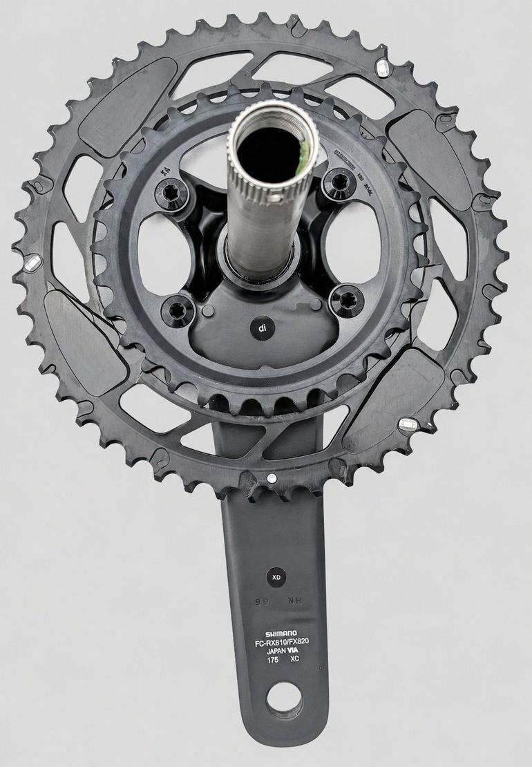 Używany Shimano GRX FC-RX810/RX820 2x12-fach 175 mm and 4iiii Powermeter 2026 bike — zdjęcie 3 z 6