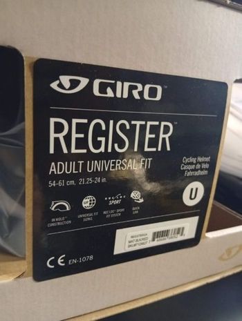 Used Giro Register Helmet Size 54-61 cm 280 gr bike — image 3 of 9