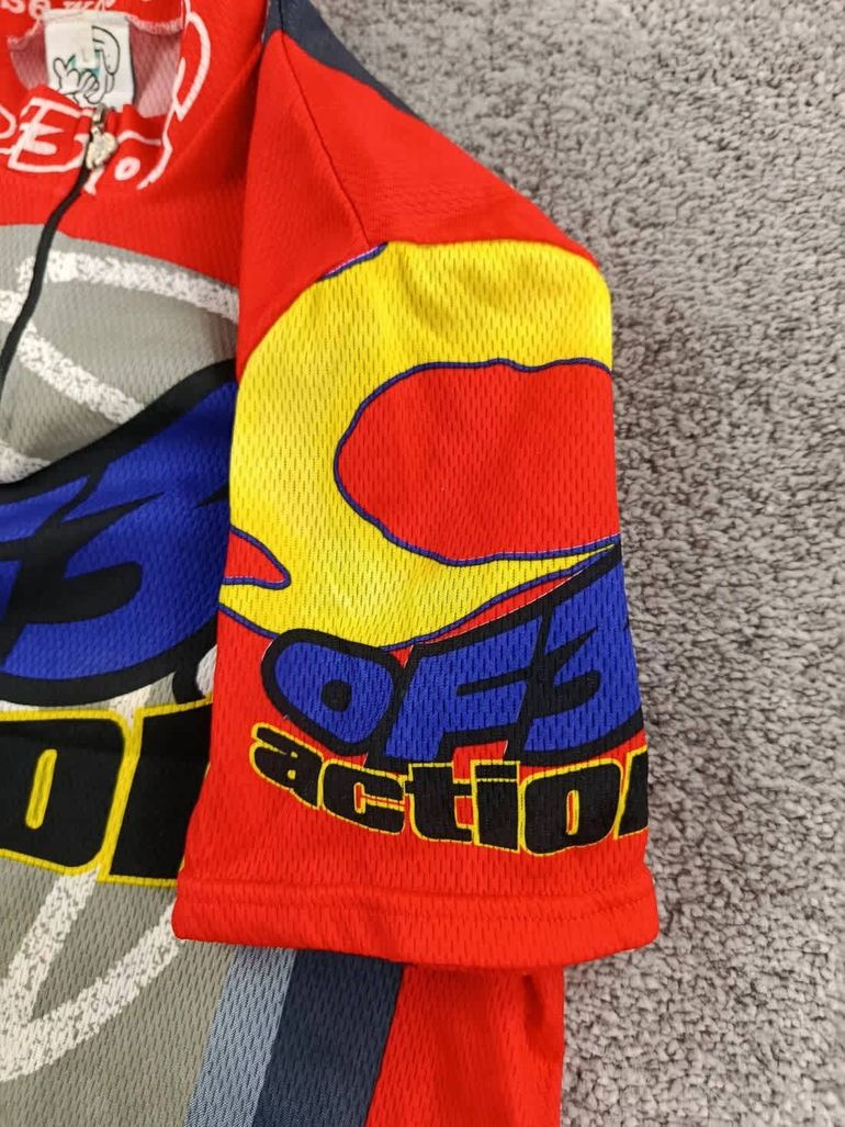 Used OF3 maillot velo homme taille l -33 6679 cyclisme route respirant Flamme bike — image 2 of 6