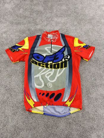 Używany OF3 maillot velo homme taille l -33 6679 cyclisme route respirant Flamme bike