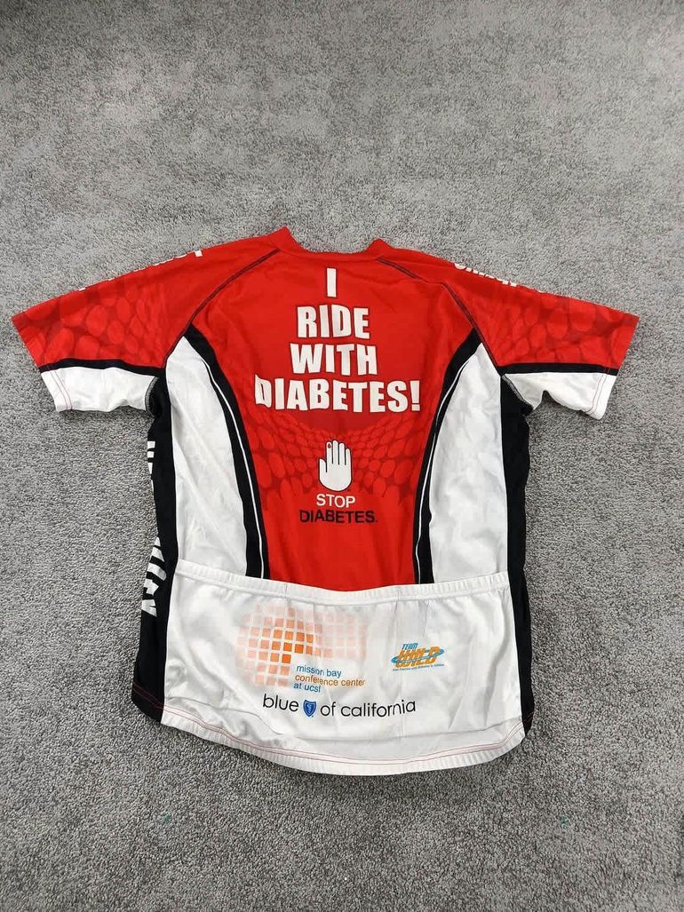 Używany primal maillot velo homme taille M-33 6748 cyclisme route respirant Diabete bike — zdjęcie 5 z 7