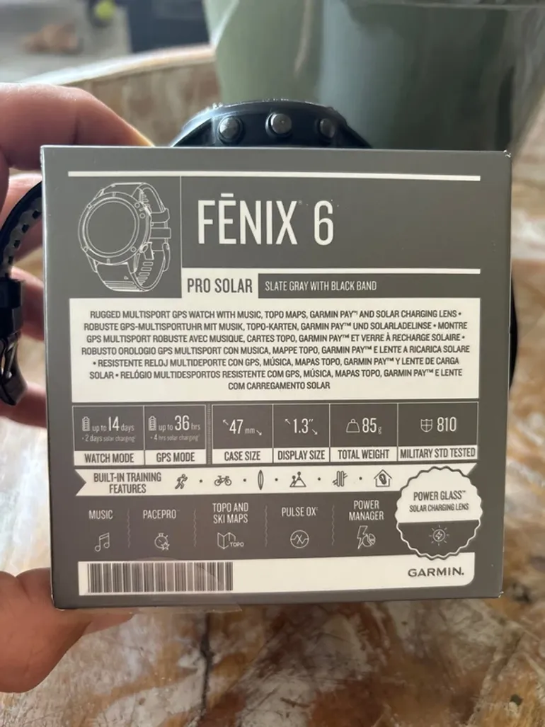 Używany Garmin Fenix 6 Pro Solar bike — zdjęcie 3 z 13