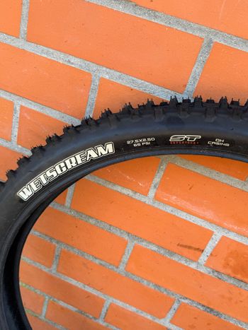 Used Maxxis WetScream 27.5x2.5 Super Tacky bike — image 4 of 6