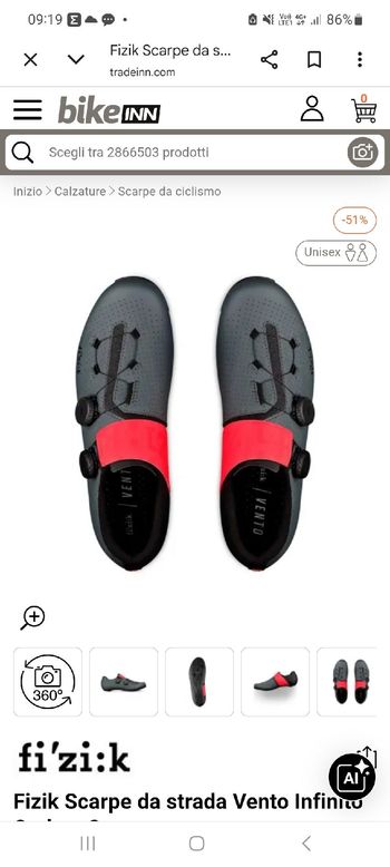 Used Fizik Vento Infinito 2025 bike — image 6 of 6