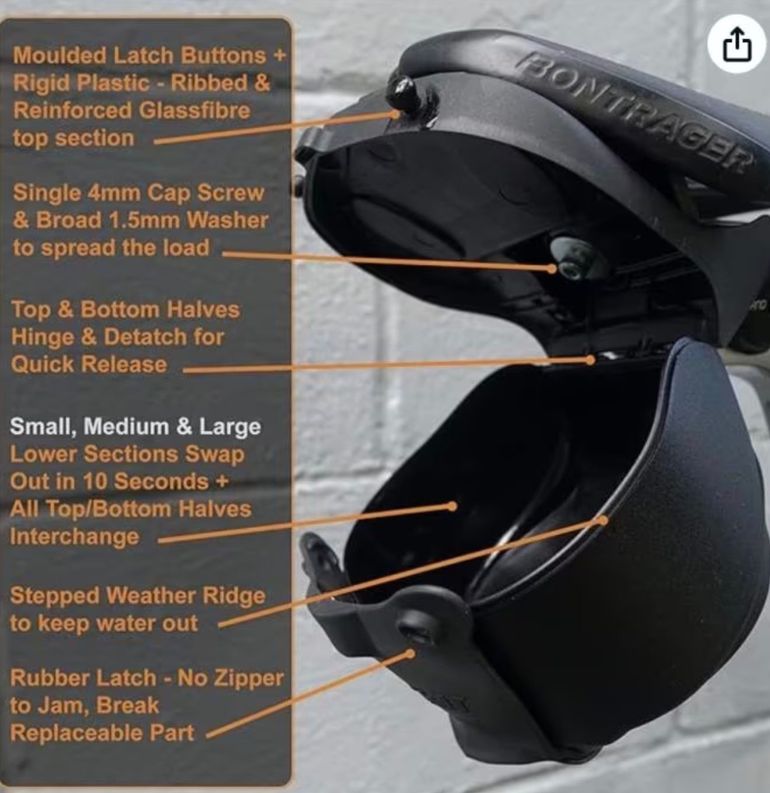 Używany Cyckit Aeroclam P2 Medium Saddle Bag bike — zdjęcie 4 z 8