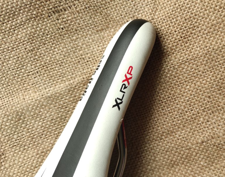 Used Selle Italia Pinarello Most XLR XP Saddle White Black Carbon Fibre bike — image 4 of 7