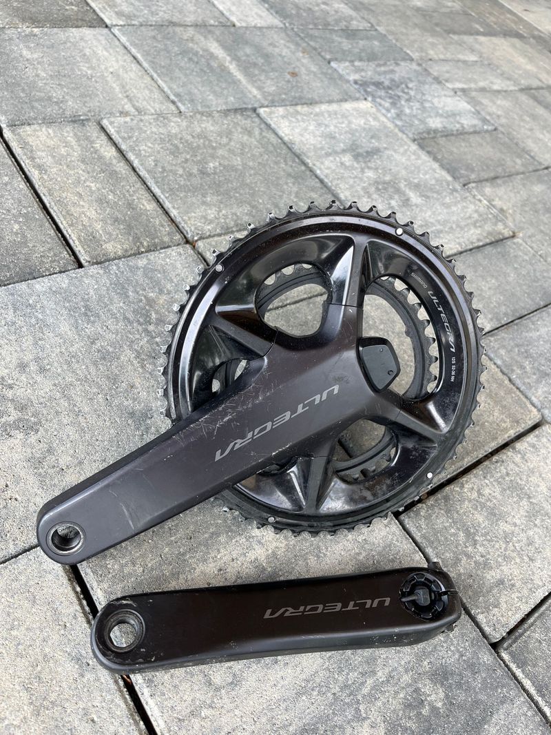 Used Shimano Ultegra Cranks Wattmeter Drivetrain & Pedals