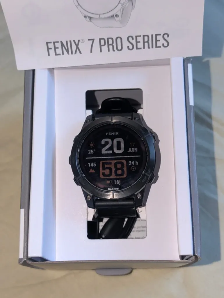 Używany Garmin Fenix 7 Pro Sapphire Solar bike — zdjęcie 2 z 6