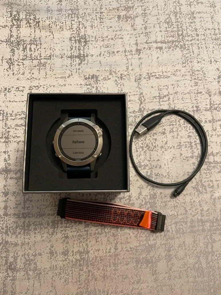 Used Garmin Fēnix 6 Sapphire Titanium bike — image 1 of 4