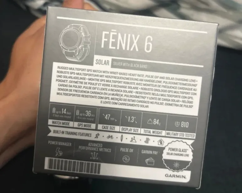 Použité Garmin Fenix 6 Solar bike — obrázek 3 z 10
