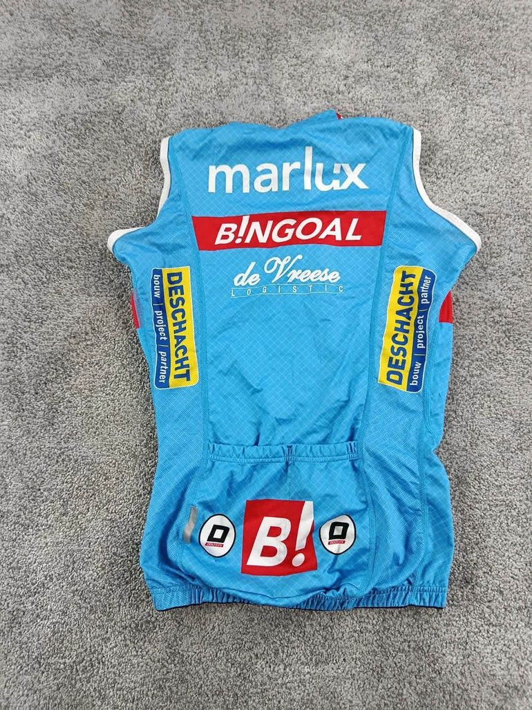 Używany doltcini coupe-vent vélo homme taille xs - 06 5805 - respirant pro team Marlux-Bingoal bike — zdjęcie 5 z 6