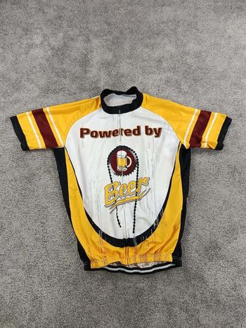 Used sans maillot velo homme taille xxxl - 10 5866 cycliste cyclisme route Powered by Beer bike