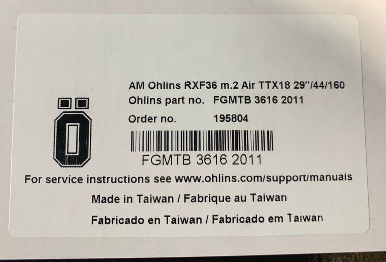 Used Öhlins RXF36 M.3 Air TTX18 bike — image 4 of 4