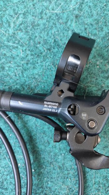 Used Shimano SLX M7100-M7120 and Deore M6100-M6120 Brakeset + 203mm Rotors bike — image 5 of 9